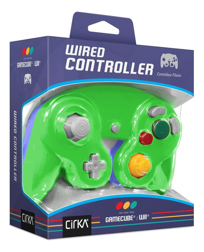 Control Joystick Gamecube Wii Verde Azul Buena Calidad