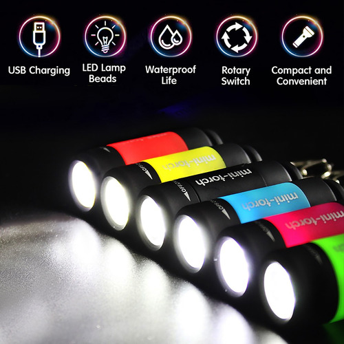 Mini Linterna Led De Bolsillo Portátil P/senderismo, Camping