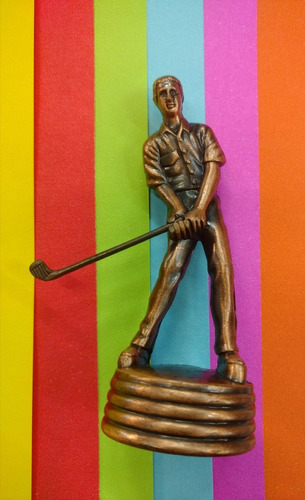 Imagen 1 de 2 de Golf Golfista Palos Coleccion Miniatura Metal Sacapuntas 