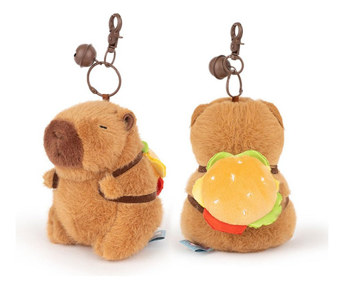 Bolsa Suave Peluche Capybara Llavero Llavero,