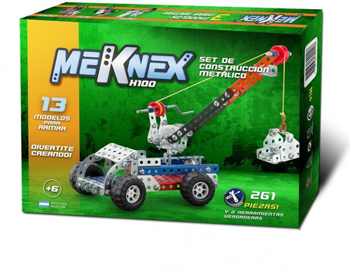 Mekanex Grande 261 Pzs P/armar 13 Modelos Mecano Metalico
