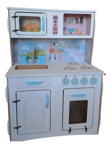 Cocinita De Madera De Juguete Cocina Infantil Niña Niño Mdf