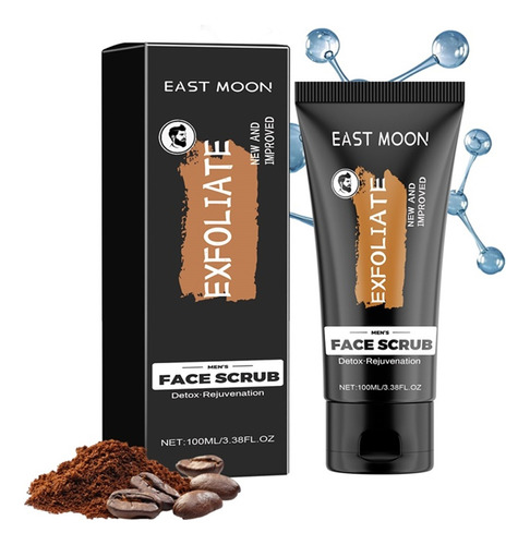 Exfoliante Facial Para Hombre, 100 G, Exfoliante De Café Par