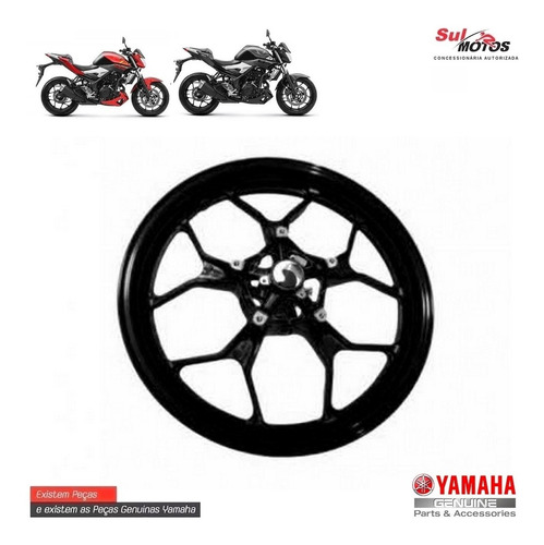 Aro Da Roda Dianteira Preto Yzf R3 Std Mt 03 Std Original