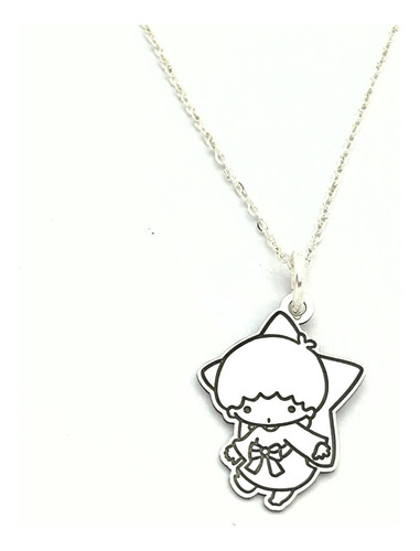 Collar Kiki Little Twin Star Hello Kitty&friends Plata Sw925