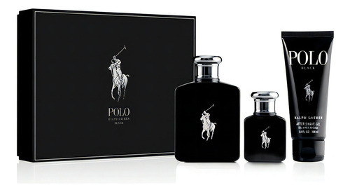 Perfume Hombre Ralph Lauren Polo Black Edt 125ml Set