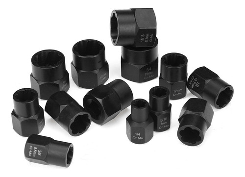 Quitatuercas Dañadas, Extractor De Tornillos, 13 Unidades
