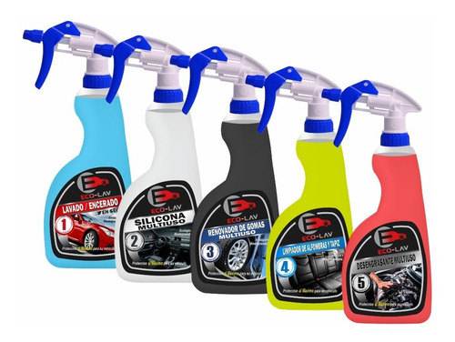 Shampoo Automotriz Kit Lavado De Autos 5 Productos
