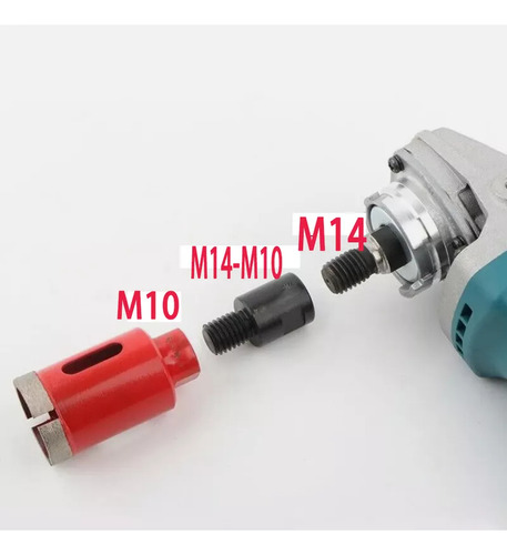 Adaptador De Eje Roscado M10 M14 Y Lijadora, 1 Unidad