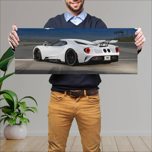 Cuadro 30x80cm Auto 2017 Ford Gt Auto 213