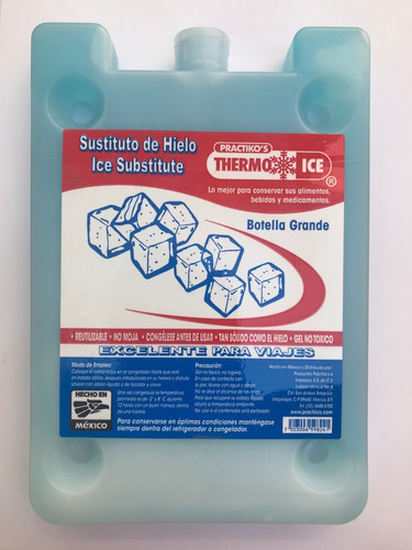 Sustituto De Hielo Reutilizable Rígido Grande Gel No Tóxico!