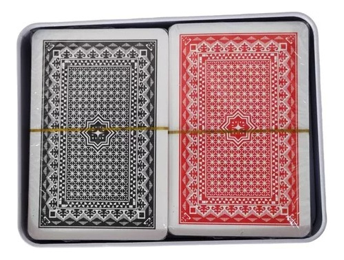 Caja Baraja Naipes Juego Cartas Plastico Poker Tradicional