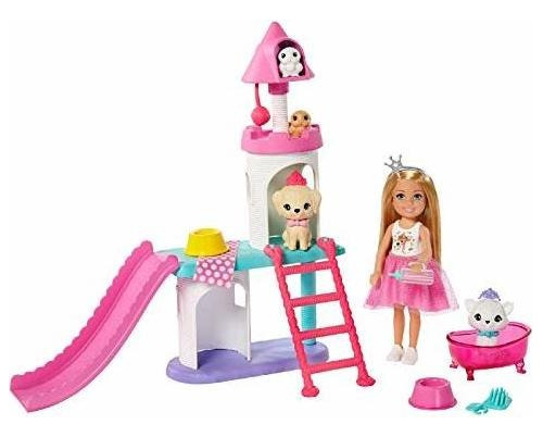 Barbie Princess Adventure Chelsea Pet Castle Playset, Con M.