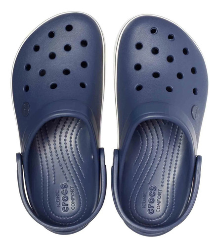 Zuecos Crocs Originales Crocband Platform Azul