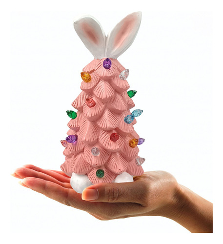 Qipai Decoración De Pascua Con Forma De Conejito Para