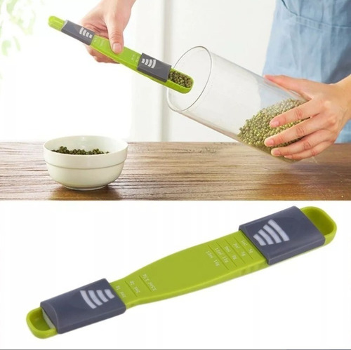 Cuchara Medida Ajustable 9 Medidas Ml Y Gramos Cocina Gramer