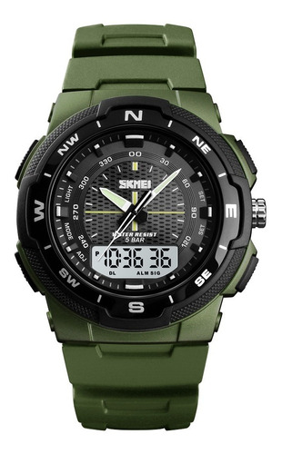 Reloj Hombre Skmei 1454 Crono Alarma Dual Impacto Online