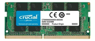 Memoria RAM Gamer Crucial Portatil 8GB DDR4 Frecuencia 3200MHz