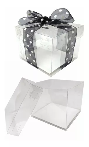 H6-2 Caja Acetato Transparente 21.6 x 21.6 x 23 cm