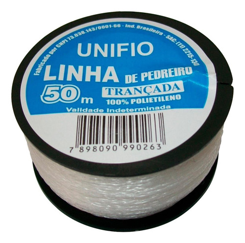Linha Pedreiro Trancada Unifio  50m  7898090990263 - Kit C/1