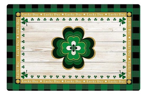 Felpudos K Floor Mat De Bienvenida For El Día De San Patric