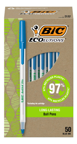 Bic Ecolutions Boligrafo Redondo Punta Bola Media 1.0 Mm