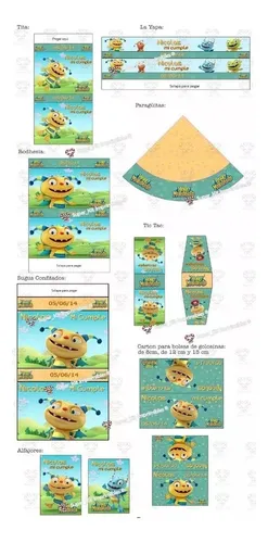 Kit Imprimible Henry Monstruito - Candy Bar + Invitaciones (Usado)