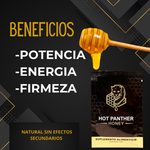 Miel Magica Hot Panther Honey Hombre Mujer Vip 1 Sache 10gr