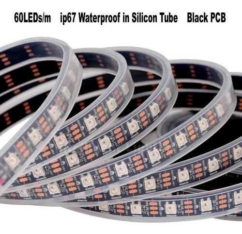 Imagem 1 de 6 de Fita Led Ws2812b Ws2812 Digital Ip67 300 Leds 5v Rolo 5m