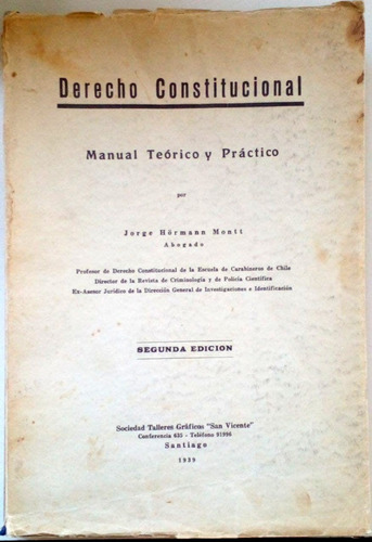 Derecho Constitucional Manual Teórico Y Práctico Hurmann