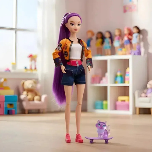 Muñeca Demon Hunters Kpop Guerreras Rumi+luz Y Música - Muñeca Guerrera K-pop de 30cm con Luz LED y Música, Articulada y Coleccionable, Atuendo Dorado, Regalo Interactivo para Niños Mayores de 3 Años