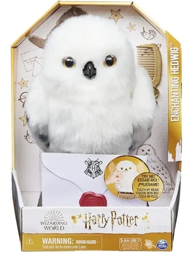 Lechuza Hedwig Harry Potter Interactiva Peluche Sonido