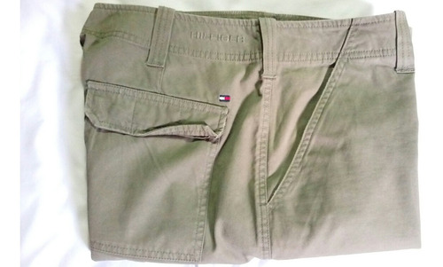 Pantalón Cargo Tommy Hilfiger, Talla 34, Color Verde