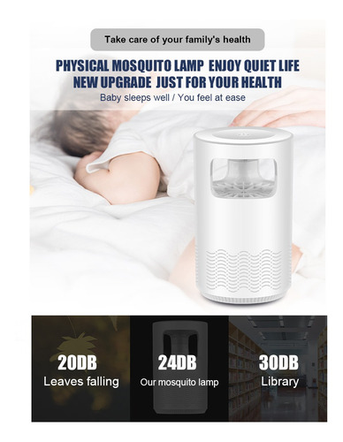 Usb Elétrico Led Mosquito Assassino Lâmpada Inteligente Op