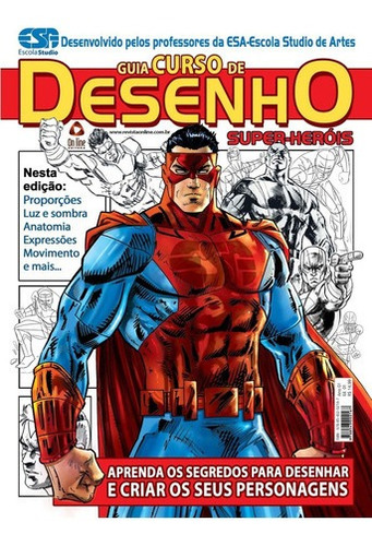 Imagem 1 de 1 de Livro Guia Curso De Desenho: Super-heróis