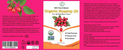 Aceite De Semilla De Rosa Mosqueta Mmpang Organic 30 Ml Para