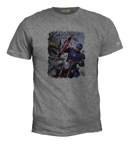 Camiseta Estampada Capitán América Superhéroe Avengers Igk 