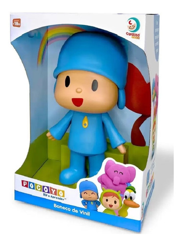 Imagem 2 de 3 de Boneco Pocoyo 28 Cm Turma Pocoyo - Cardoso Toys