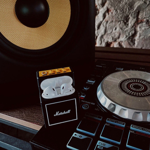 Imagen 3 de 6 de Funda Case Carcasa De Silicona Para AirPods Pro - Marshall