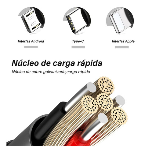 Cargador Para Auto Vehículos Coche Carga Rapida 3 En 1