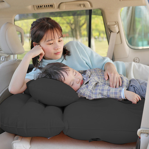 Inflable Colchón Portátil Acampar Dormir Doble Con 2almohada