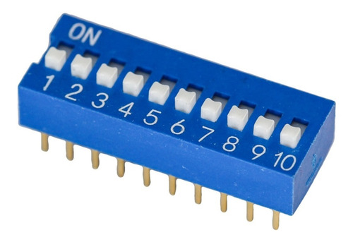 Dip Switch 10 Posiciones Llaves Interruptores Arduino Htec