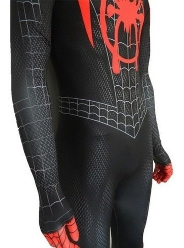 Imagen 6 de 10 de Traje Para Spiderman Miles Morales Cosplay Adultos Halloween
