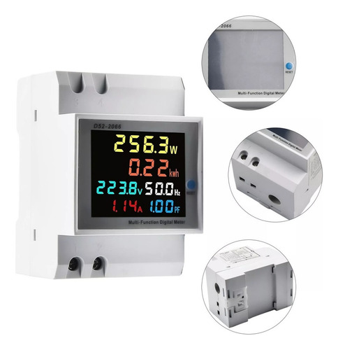 Voltímetro Digital Lcd Ac Amperímetro Ac40-450v Multímetro 6