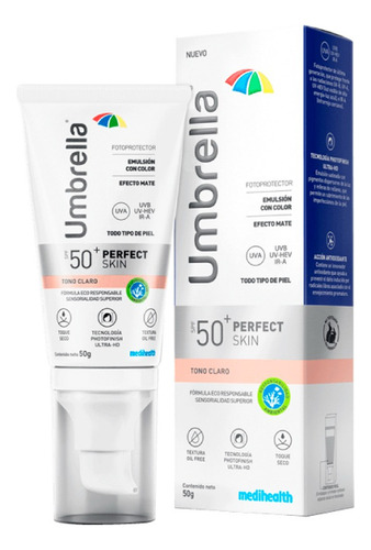 Umbrella Perfect Skin Spf 50 X 50g - g a $2380