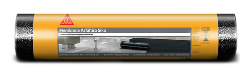 Membrana Asfáltica No Crack Sika C/ Aluminio Rollo 10m, 30kg