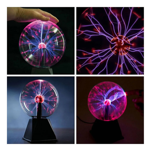 Luz De Bola De Plasma De Nebulosa Alimentada Por Usb 5 Pulgs