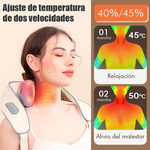 Masajeador Cuello Espalda Hombro Cintura Electrico Con Calor