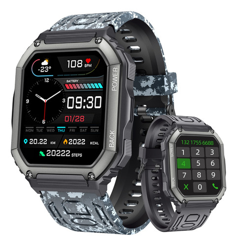 Smartwatch Reloj Inteligente Bluetooth Deportivo Ip68 Hombre