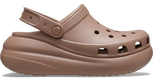 Sandália Crocs Classic Crush Platform Clog Latte